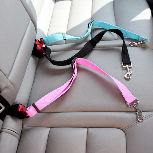 Adjustable Dog Car Seatbelt Tether – Universal 2 cm Buckle