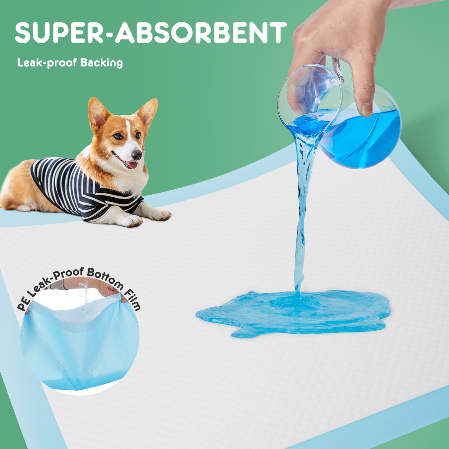 Leak-Lock Training Pads (6-Layer, Super-Absorbent) — 30/40/50 Pack