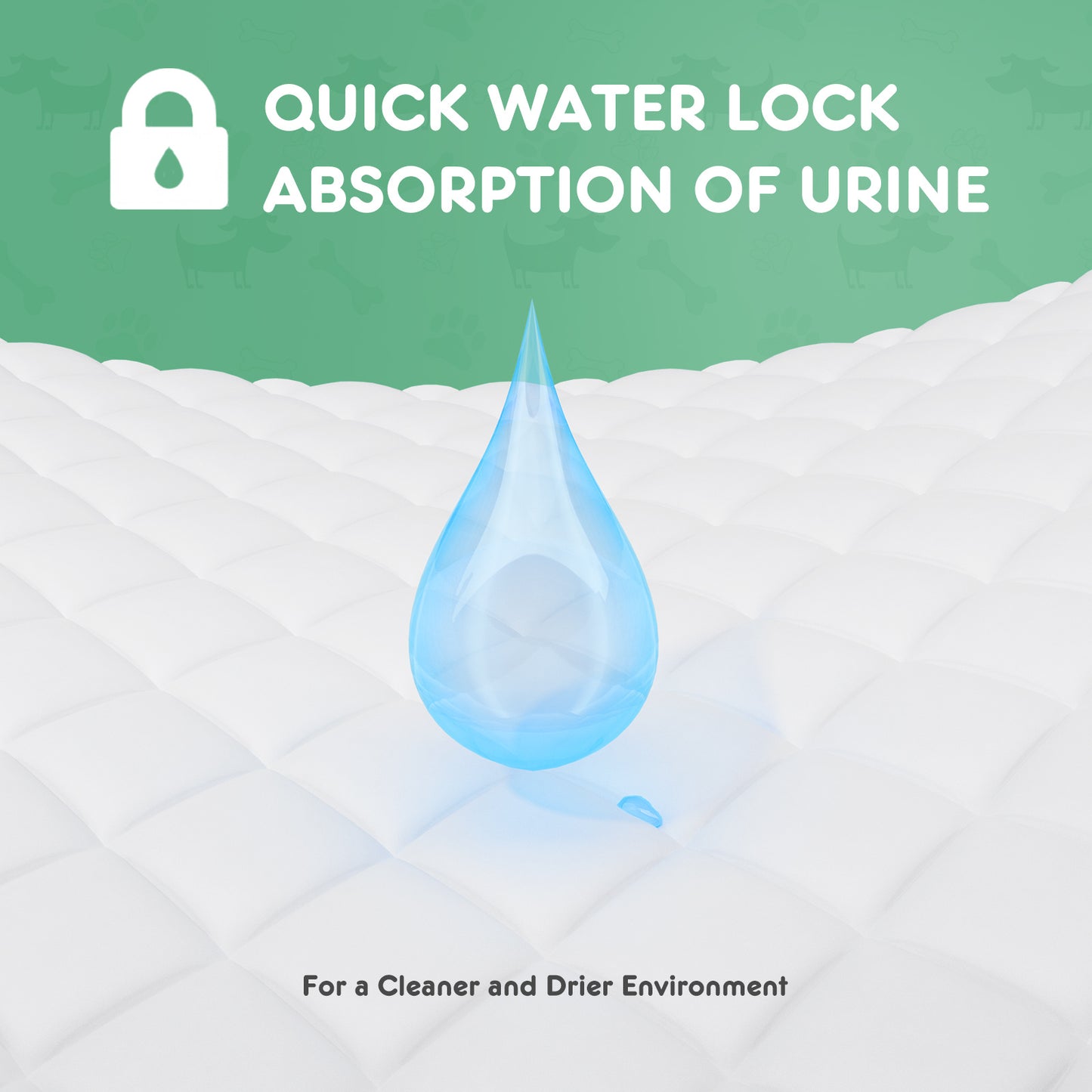 Leak-Lock Training Pads (6-Layer, Super-Absorbent) — 30/40/50 Pack