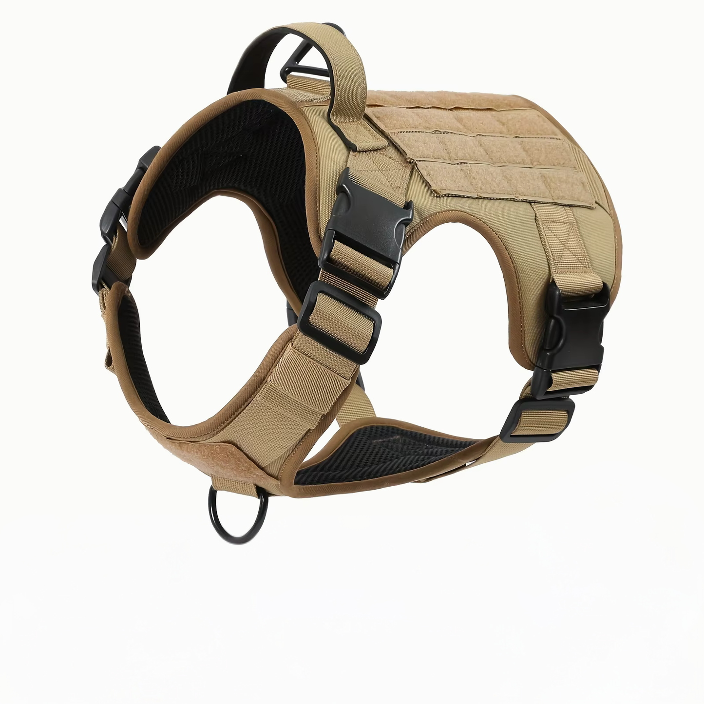 Tactical No-Pull Dog Harness – Reflective, Metal Buckles, Grab Handle (S–XL)