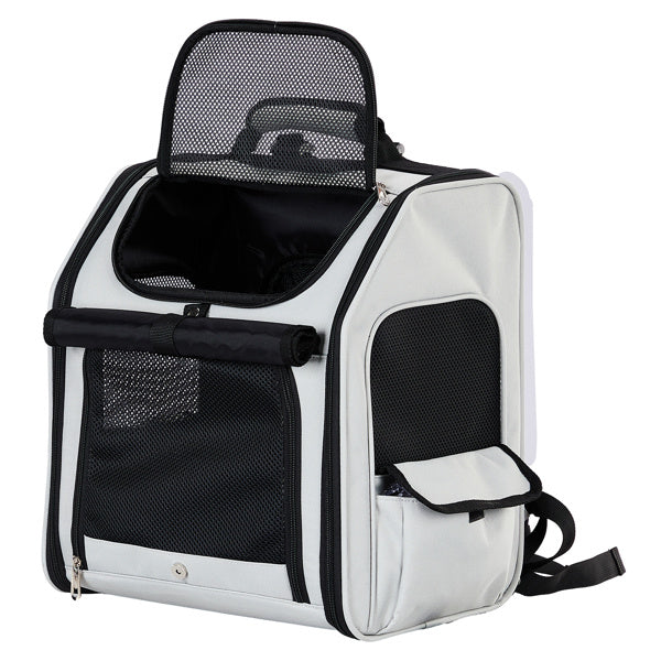 Expandable Pet Carrier Backpack (Up to 26 lb). Breathable, Travel-Ready