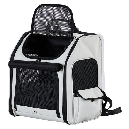Expandable Pet Carrier Backpack (Up to 26 lb). Breathable, Travel-Ready