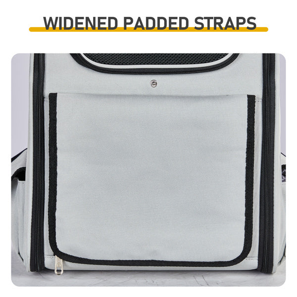 Expandable Pet Carrier Backpack (Up to 26 lb). Breathable, Travel-Ready